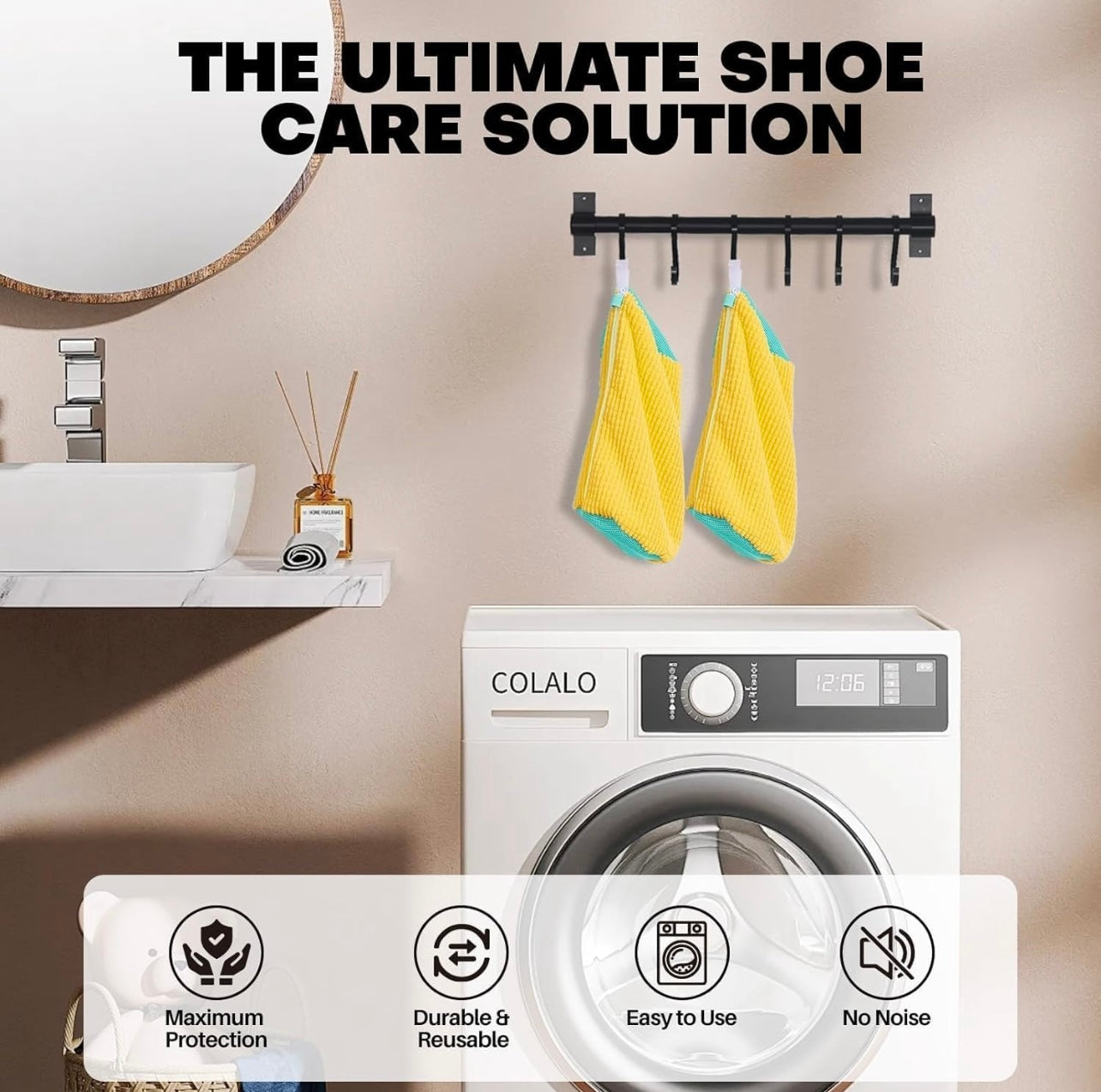 Washing machine bag, Laundry shoe bag for washer and dryer